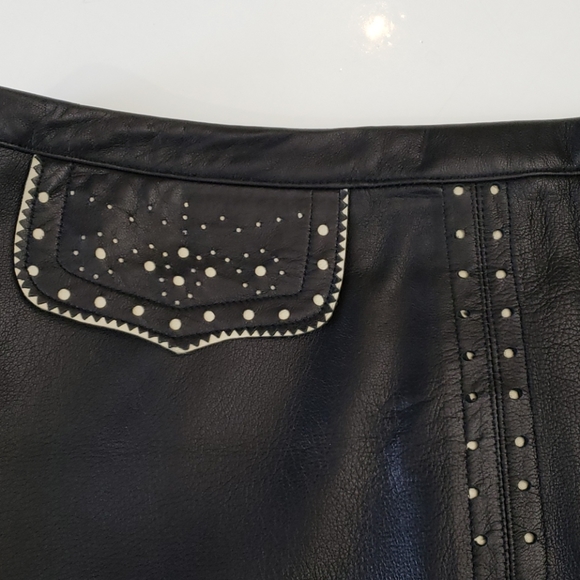 Mayle Genuine Couture leather skirt - Picture 3 of 8